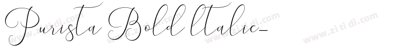 Purista Bold ltalic字体转换